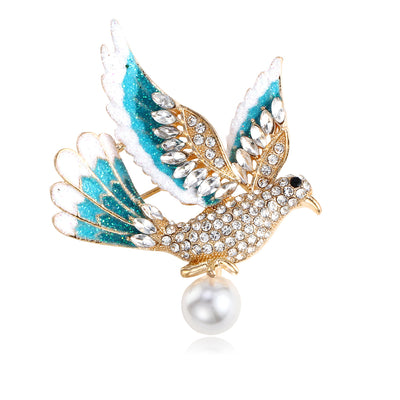 Front product view of the bird brooch