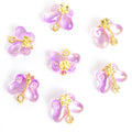 Polished Pink Purple Butterfly Alloy Beads in 12 Styles view 9
