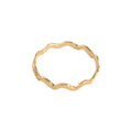 Gold Tone Wavy Floral Braided And Clear Stone Rings In Three Styles view 5