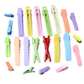 Colorful Painted Metal Alligator Hair Clips in Six Sizes view 5