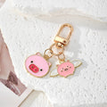 Enamel Duck and Pink Pig Alloy Keychain Charms 3 Styles view 4