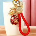 Mixed Auspicious Pouch Deity Animal and Horse Fortune Strap Keychains view 7