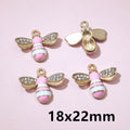 Colorful Enamel Bee Charms in Nine Pictured Styles view 12