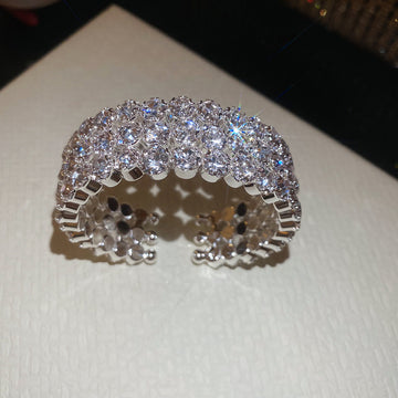 Rhinestone Open Cuff and Lattice Bracelets 5 Styles
