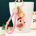 Jeweled Zodiac Chick Keychains in Three Colors with Two Wrist Loop Options view 8