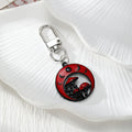 Red Moon and Mushroom Lobster-Clasp Charms in Four Metal Finishes view 3