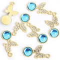 Polished Gold Silver Butterfly Alloy Charms in 18 Styles view 12
