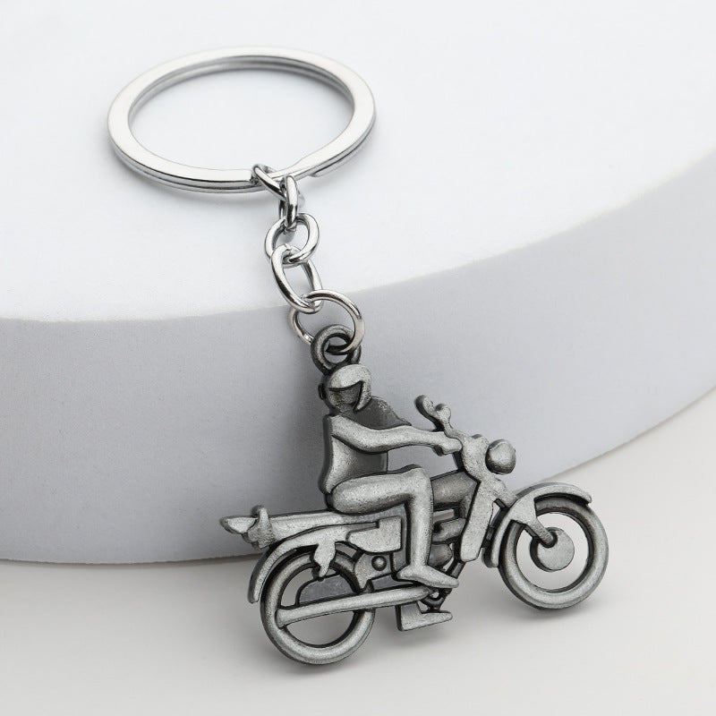 Motorcycle Model Metal Keychain Bag Charm Gift