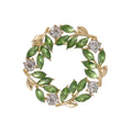 Green Wheat Wreath Two Designs Metal Brooch Pin for Jackets and Lapels view 6