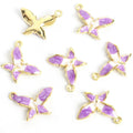 Enamel-Look And Pearl-Look Gold Silver Butterfly Pearl-look And Alloy Charms in 12 Styles view 6
