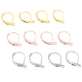 D Shape Stainless Steel Leverback Earring Hooks in Three Finishes view 5