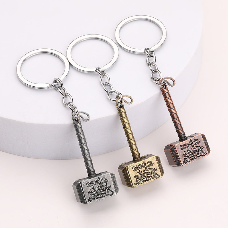 Thor Hammer Zinc Alloy Keychain Avengers Inspired Gift Accessory