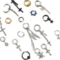 Random Assorted Stainless Steel Hoop or Drop Earring view 5