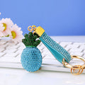 Clay Crystal Pineapple Keychains in Four Colors plus Assorted Option view 6
