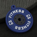 Fitness Weight Plate PVC Charm Pendant Barbell Design Ten Colors view 7