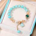 Assorted Pastel Bead Stretch Bracelets with Novelty Charms view 3