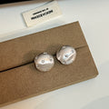 Gold and Silver Hammered Star Accent Round Stud Earrings view 7