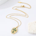 Gold Tone Vintage Eye and Symbol Medallion Necklaces in Thirteen Designs view 2