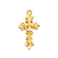 Floral Vine Cross Metal Pendant Charm For Jewelry Making view 8