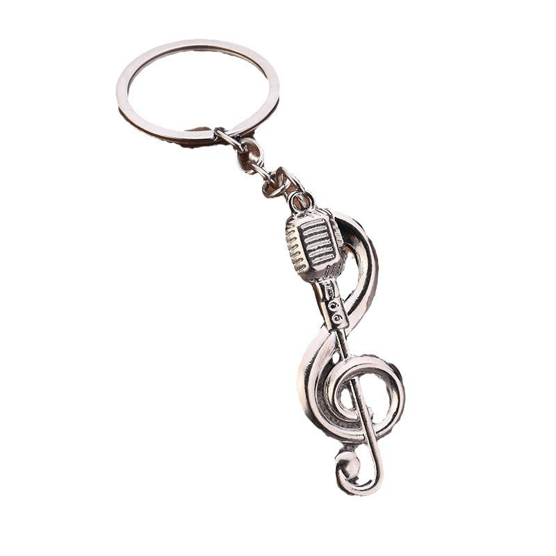 Creative Musical Note Headphone Metal Keychain Gift Pendant