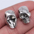 19x12mm 4.8g Antique Silver Zinc Alloy Skull Head Large Hole Beads for Bracelet DIY Jewelry Making