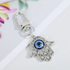 Silver Floral Hamsa