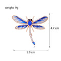 Dragonfly Crystal Enamel Four Designs Metal Brooch Pin view 2