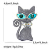Gray Glitter Cat