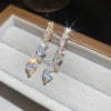 Gold Crystal Hearts