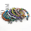 Colorful Evil Eye Bead Hamsa Charm Stretch Bracelets view 1