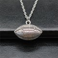 American Football Pendant Necklace in Detailed Metal Finishes for Jewelry Making view 1