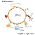 Marine and Fashion Charm Bracelets in Gold Silver and Two Tone view 6