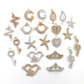 Yellow Crown and Starfish Metal Charms for Jewelry and Craft Projects view 5