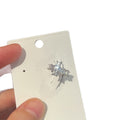 Silver-Tone Crystal Cross Ear Cuff Decorative Jewelry Accessory view 5