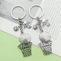 Soccer, Basketball and Volleyball Charm Keychains Featuring Soccer Across 57 Variations view 4