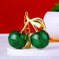 Large Glitter Jelly Cherry Keychains in Five Colors plus Assorted Option view 8