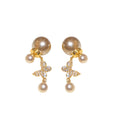 Heart Butterfly Pearl Drop Earrings Decorative Jewelry Design view 5
