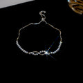 Zircon Adjustable Slider Bracelet Feather Heartbeat 5 Styles view 9