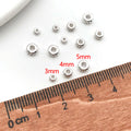 Faceted Metal Rondelle Spacer Beads in Three Sizes and Finishes view 6