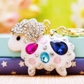 Jeweled Sheep and Goat Keychain Collection in Thirteen Options view 9