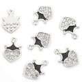 Crystal Crown and Heart Charm Collection for Jewelry Making view 9