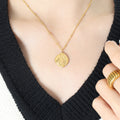 Figure In Hat Irregular Pendant Necklace Bead Station Chain view 4