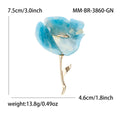 Long Stem Translucent Poppy Brooch in Ten Colorways view 10