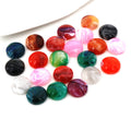 Marbled Round Resin Cabochons in Assorted Rich Colors view 2