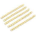 Jewelry Extension Chains with Teardrop Ends in Mixed Finishes view 4