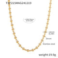 Triangle Clover Zircon Link Necklace Multicolor Clear Styles view 8