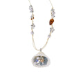 Coastal Beaded Pendant Necklaces in Four Pastel Shell and Ocean Styles view 5