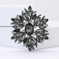 Oversized Radiating Crystal Brooch in Nine Colorways view 3