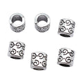 Spiral Barrel Large-Hole Spacer Bead in 1 Finish for Jewelry Making view 3