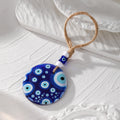 Round Printed Evil Eye Cord Loop Hanging Ornaments in Seventeen Designs view 12